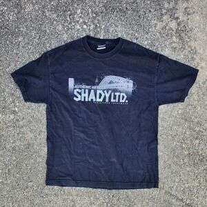 Vintage Y2K Shady Ltd Eminem T Shirt Mens Large Black Rap Tee Skater Grunge 90s